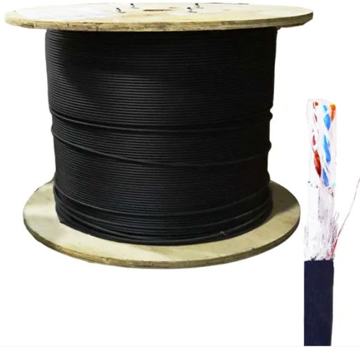 CAB-TEK6SJGOU - CABLE UTP TEKLINK CAT6 - EXTERIOR 23 AWG - 305M 100% COBRE CON GEL COLOR NEGRO