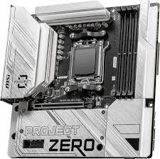 [824142333853] MSI - B650M PROJECT ZERO - Motherboard - Micro ATX - Socket AM5 - AMD B650 - para Ryzen - None