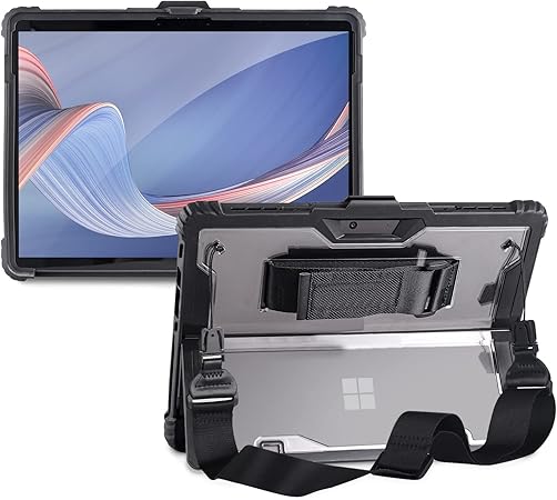 B09YC1GWQ1-Funda para Microsoft Surface Pro 7/6/5/4 con correa para el hombro, correa de mano, soporte para lápiz capacitivo, resistente, absorbe los golpes y resistente a las caídas (12.3 pulgadas)