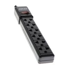 [PS-001W] Forza PS Series PS-001W - Banda de potencia - AC 120-220 V - conectores de salida: 6 (NEMA 5-15, Euroconector) - blanco