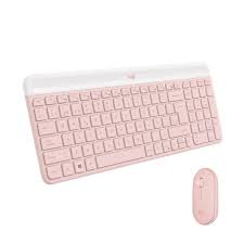 [920-013053] Logitech - Keyboard and mouse set - Spanish - Rose