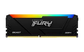 [KF432C16BB2A/32] Kingston FURY Beast RGB - DDR4 - módulo - 32 GB - DIMM de 288 contactos - 3200 MHz / PC4-25600 - CL16 - 1.35 V - sin búfer - no ECC - negro