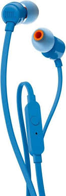 [JBLT110BLUAME] JBL - Headphones - T110 Wired In-ear Blue (S. Ame