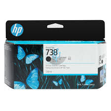 [498N8A] HP - 738 - Ink cartridge - Black - 300 ml
