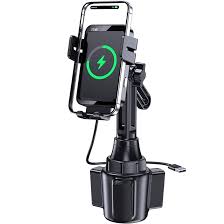 [KCW-505] Klip Xtreme - Car wireless charging holder - 15 Watt - 24 pin USB-C - Cellular phone / Wireless earbuds / Apple AirPods / Apple Watch - Wireless - Para Smartphones - Foldable Velcro