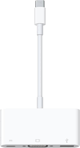 [MJ1L2AM/A] Apple USB-C VGA Multiport Adapter - VGA adapter - USB-C (M) to HD-15, USB Type A, USB-C (F) - for iMac Pro; MacBook (Early 2015, Early 2016); MacBook Pro (Late 2016)