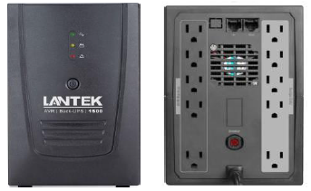 LTK-UT15 LANTEK UPS AVR 1500VA / 900W Regulador de Voltaje, y proteccion de sobretensiones 10 tomas.