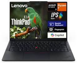 [21T0005HFJ] Lenovo ThinkPad E14 - Notebook - 14" - AMD Ryzen 7 250 / 5.1 GHz - 16 GB - DDR5 SDRAM - 512 GB SSD - AMD Radeon 780M Graphics - Windows 11 Pro - 3-year warranty
