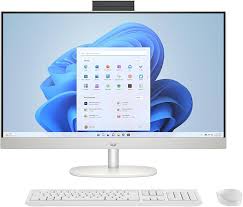 [D2QH9LA#ABM] HP Omni - All-in-one - AMD Ryzen 5 40 / 4.8 GHz - DDR5 SDRAM - 512 GB HDD - 23.8" - Integrated graphics - Windows 11 Home - White