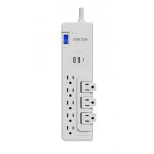 [FSP-821USBC] Forza - Surge protector - AC 110/220 V - 8 Tomas de Corriente - USB A+C