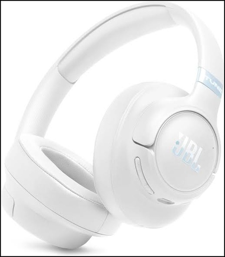 [JBLT780NCWHTAM] JBL TUNE - 780 NC - Headphones - Headband - White-Sonido JBL Pure Bass de alta- resolución con tecnología Spatial Sound- Cancelación de ruido adaptativa con Smart Ambient- Dos micrófonos que enfocan tu voz y reducen el ruido para llamadas más claras- Batería con hasta 76 horas de autonomía y carga rapida Conexion multipunto con Bluetooth 6.0 Diseño ligero, cómodo y plegable- Personaliza tu sonido con la aplicación JBL Headphones- Conexión rápida con Google + Swift Pair de Microsoft