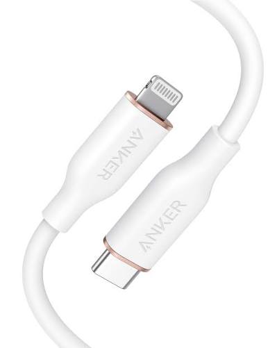 [A8662021] Anker - PowerLine III Flow USB-C with Lightning Connector 3ft White